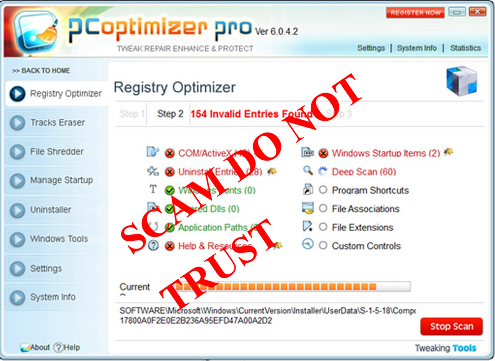 how to stop pc optimizer pro