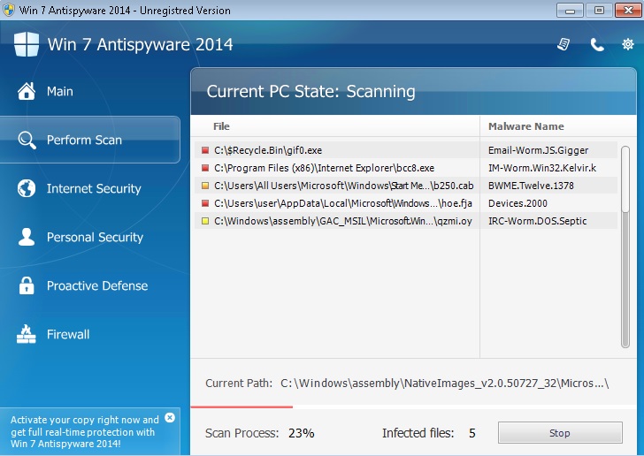 remove win 7 antispyware 2014