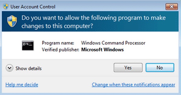 remove windows command processor