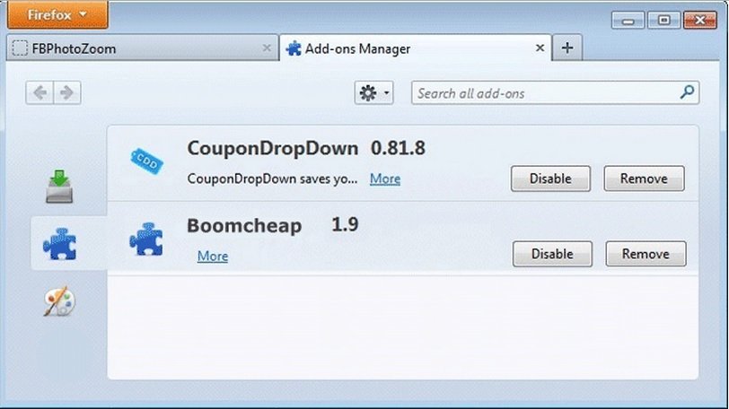 remove boomcheap from firefox