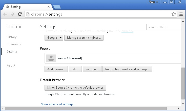 add person chrome