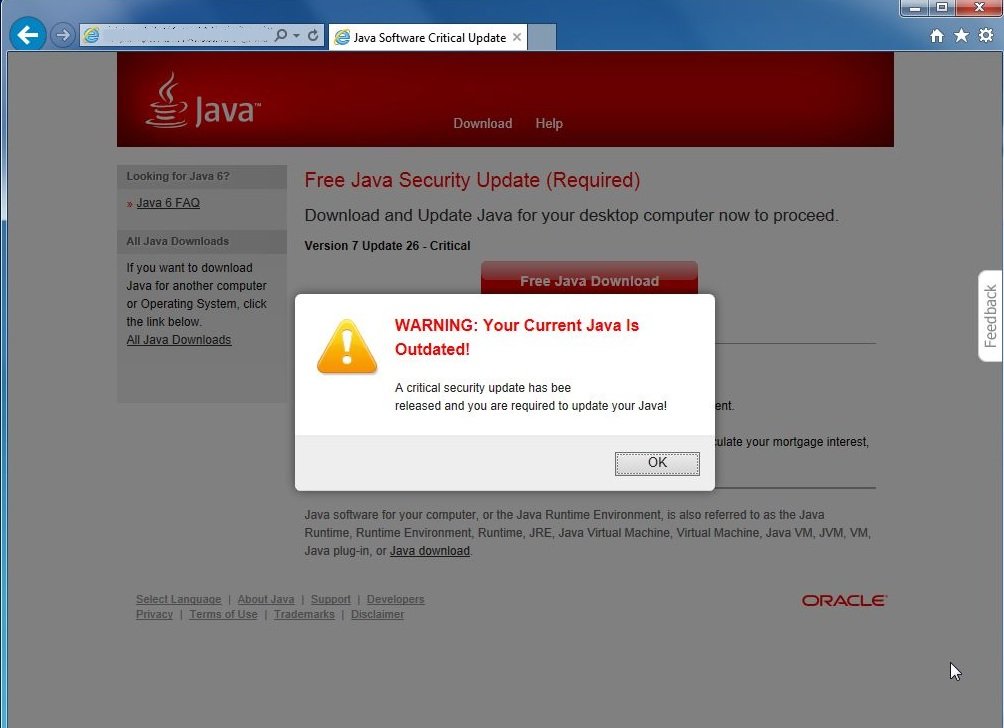 Remove Java Update popup