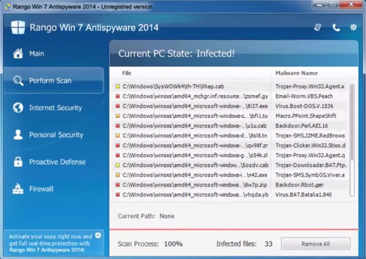 remove rango win 7 antispyware 2014