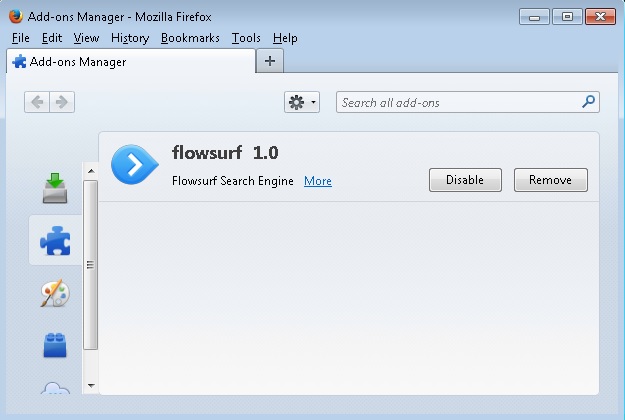 remove flowsurf from firefox