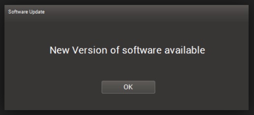 remove "New Version of software available"