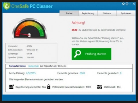onesafe pc cleaner legit