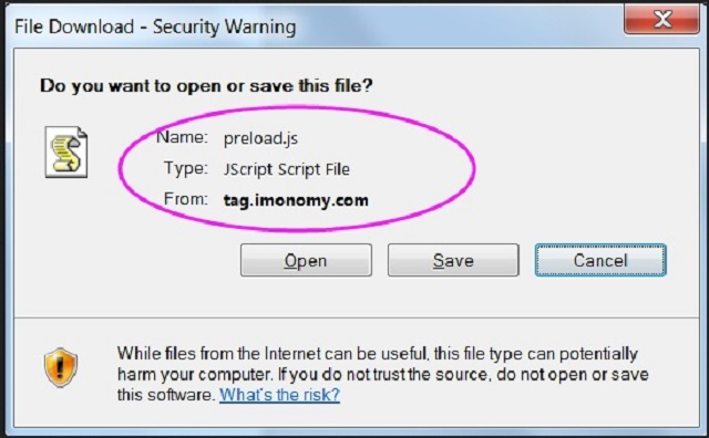 remove Preload.js from Tag.imonomy.com Pop-up