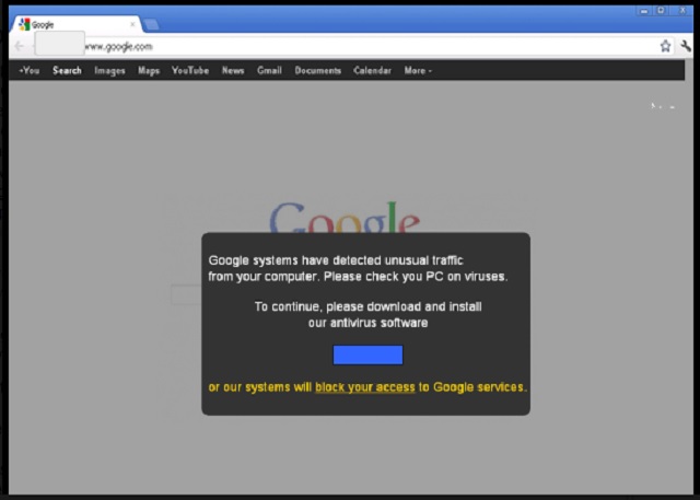 remove Google Antivirus Alert