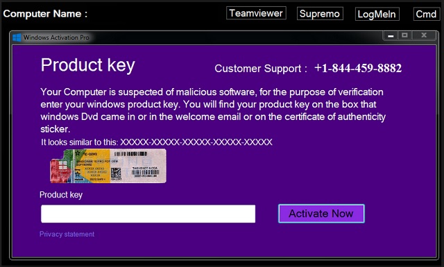 remove Fake Windows Product Key Screen Scam 