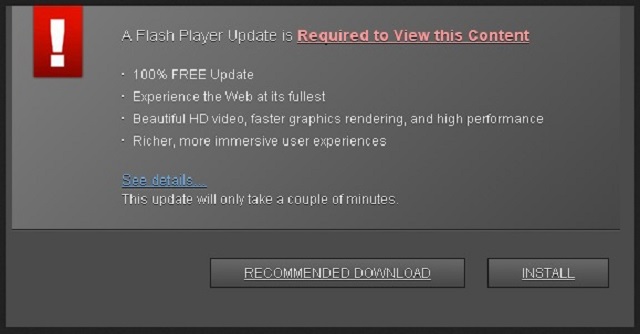 Remove "Flash Player Update"