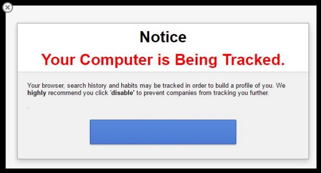 remove 'Your Computer is Being Tracked' Pop-up