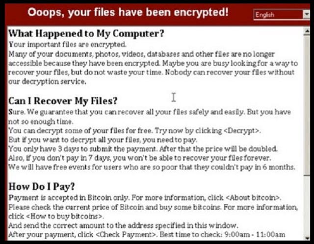 remove “Oops your files have been encrypted”