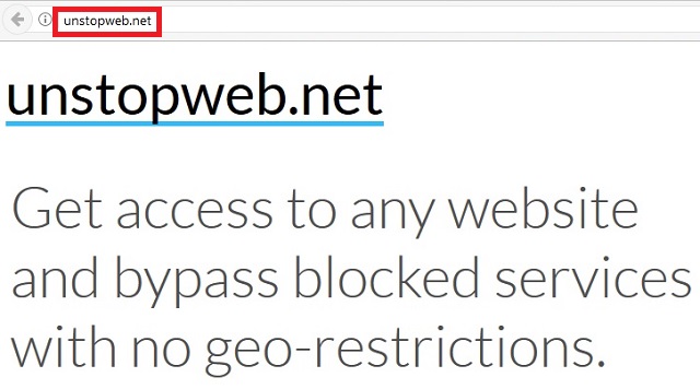 Remove Unstopweb.net 