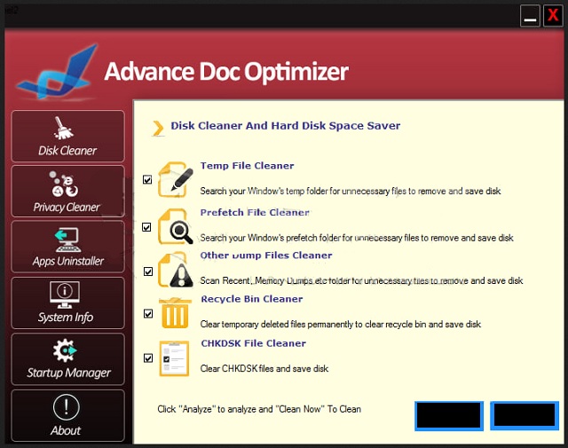 Remove Advance Doc Optimizer