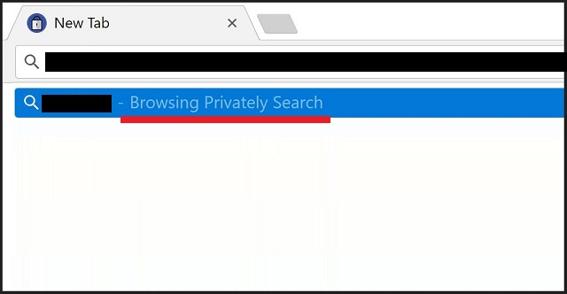 remove Browsing Privately Search