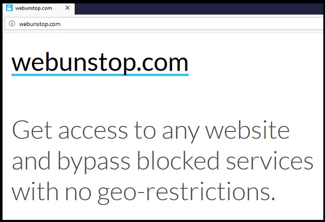 Remove Webunstop.com