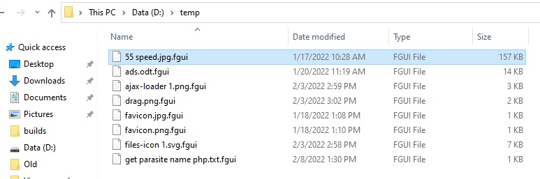 remove fgui files virus